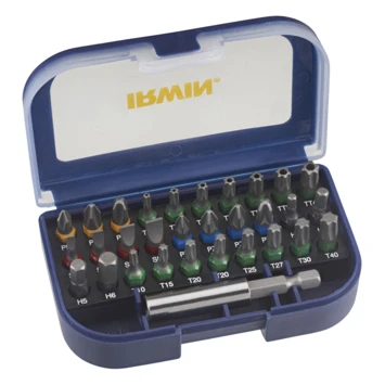 Irwin Schroefbitset Mixed 25 Mm 31-delig Inclusief Schroefbithouder. 1 Irwin Schroefbitset Mixed 25 Mm 31-delig Inclusief Schroefbithouder.