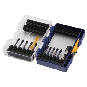 Irwin Impact Pro Schroefbitset Mixed 32-delig Inclusief Schroefbithouder. Heavy-duty. 1 Irwin Impact Pro Schroefbitset Mixed 32-delig Inclusief Schroefbithouder. Heavy-duty.