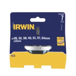 Irwin Gatzaag Voor Hout En Gipsplaat. Ø26/32/38/45/51/57/64 Mm. 15 Mm Diep. 7-delig. -Irwinga Winkel 123 191