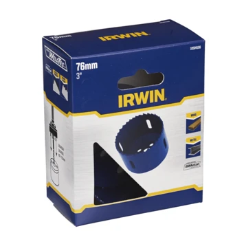 Irwin Bi-metalen Gatzaag Ø76mm. Voor Diverse Materialen Zoals Metaal En Hout. 2 Irwin Bi-metalen Gatzaag Ø76mm. Voor Diverse Materialen Zoals Metaal En Hout. - Afbeelding 2