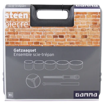 GAMMA 8-deligde Gatzaag Set Voor Steen 2 GAMMA 8-deligde Gatzaag Set Voor Steen - Afbeelding 2