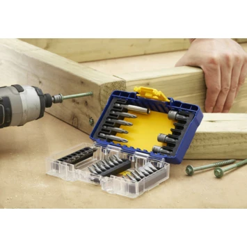 Irwin Schroefbitset Mixed 30-delig. Met Dopsleutels. Inclusief Schroefbithouder. In Tough Case. 4 Irwin Schroefbitset Mixed 30-delig. Met Dopsleutels. Inclusief Schroefbithouder. In Tough Case. - Afbeelding 4