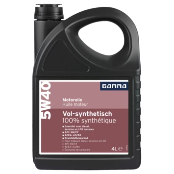 GAMMA Motorolie 5W40 Synthetisch 4 Liter 2 GAMMA Motorolie 5W40 Synthetisch 4 Liter - Afbeelding 2