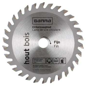 GAMMA Cirkelzaagblad 30t 85x10mm 2 GAMMA Cirkelzaagblad 30t 85x10mm - Afbeelding 2
