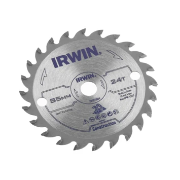 Irwin Cirkelzaagblad Ø85 Mm Met Asgat 10mm, Vertanding 24T 2 Irwin Cirkelzaagblad Ø85 Mm Met Asgat 10mm, Vertanding 24T - Afbeelding 2