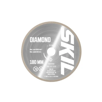SKIL Diamantzaagblad 180mm Voor Tegelzaag 2610S01191 Voor O.a. Model 1350 1 SKIL Diamantzaagblad 180mm Voor Tegelzaag 2610S01191 Voor O.a. Model 1350