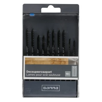 GAMMA Decoupeerzaagbladenset 10d U-aansluiting Hout/metaal 1 GAMMA Decoupeerzaagbladenset 10d U-aansluiting Hout/metaal